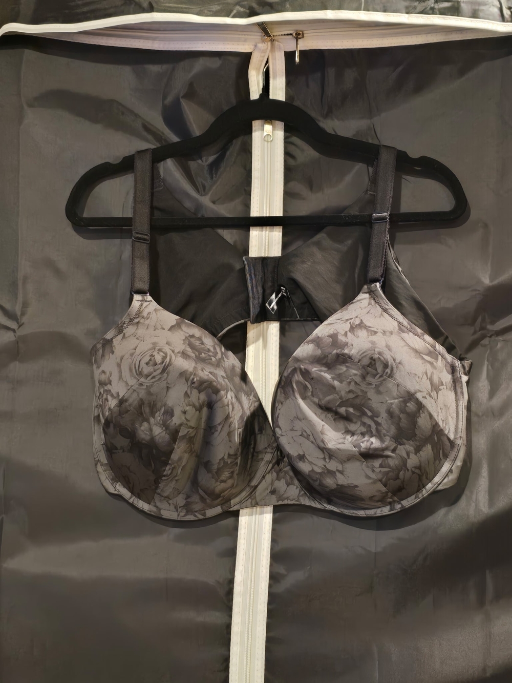 torrid Gray Floral Underwire T-Shirt Bra